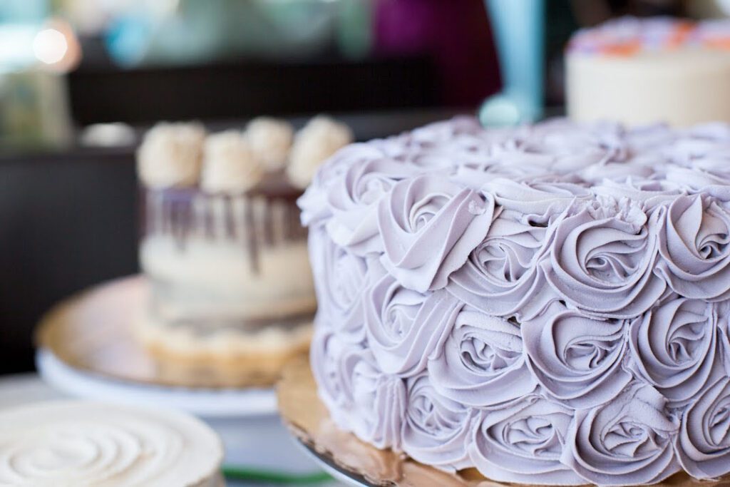 Vegan cake slice from Spiral Diner in Fort Worth