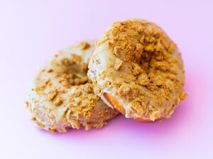 Vegan cookie butter donut at Spiral Diner